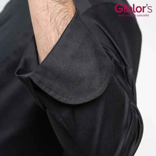 Giblor's Chef Coat 100% Cotton Black