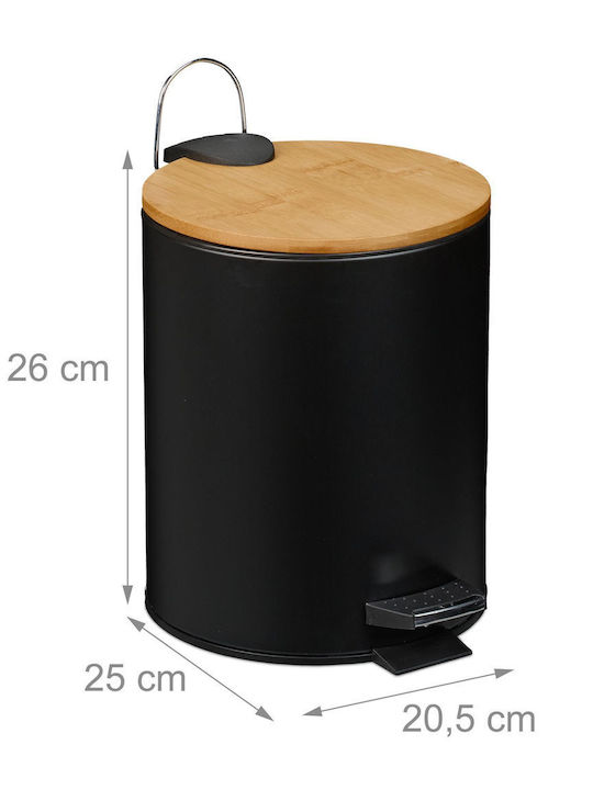 Relaxdays Bamboo Καλαθάκι Μπάνιου 5lt