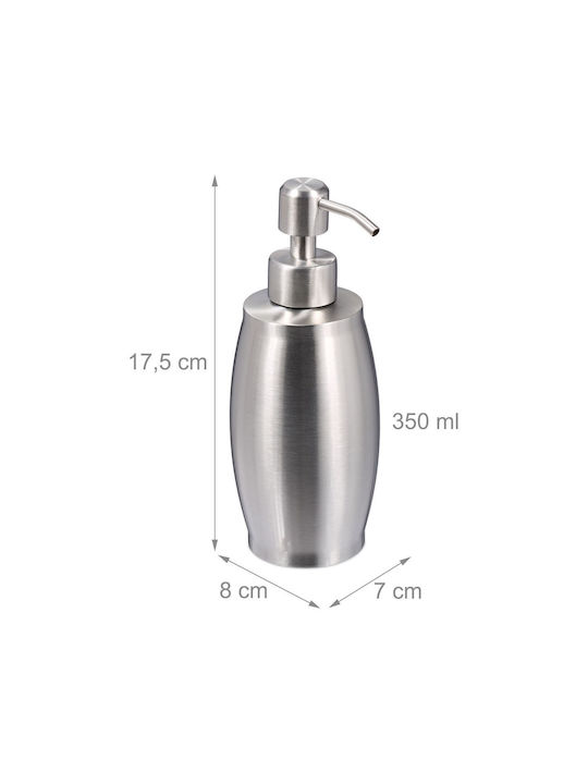 Relaxdays Dispenser Din Oțel Inoxidabil Gri 350ml