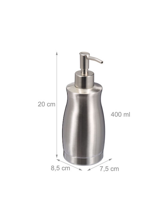 Relaxdays Dispenser Din Oțel Inoxidabil Gri 400ml