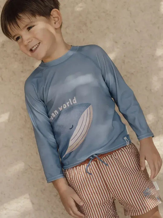Little Dutch Παιδικό Μαγιό Μπλούζα με Μακρύ Μανίκι Ocean Blue