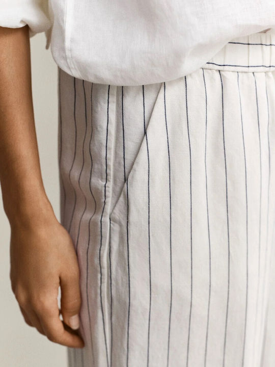 Women's Linen Trousers White