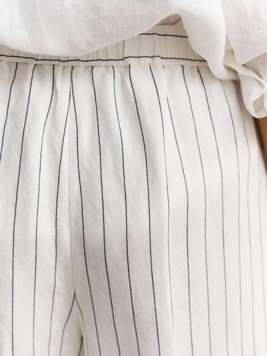Women's Linen Trousers White