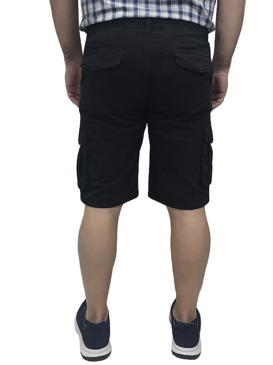 Pantaloni Scurți Bărbați Cargo Negri