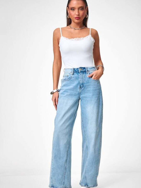 Bodysuit Cu Dantelă Alb