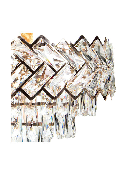 Keskor Chandelier 5xE14 with Crystals Gold 796300