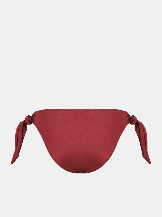 Bikinihosen Slip mit Schnürung Weiß
