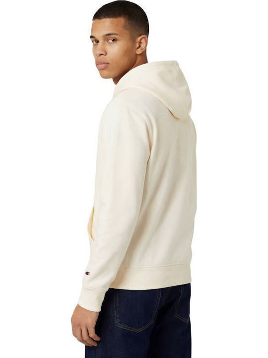 Sweatshirt Hanorac cu Glugă Crem