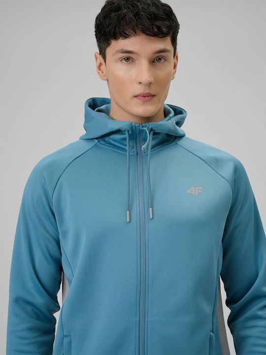 Светлосин Мъжки Суитшърти с Качулка