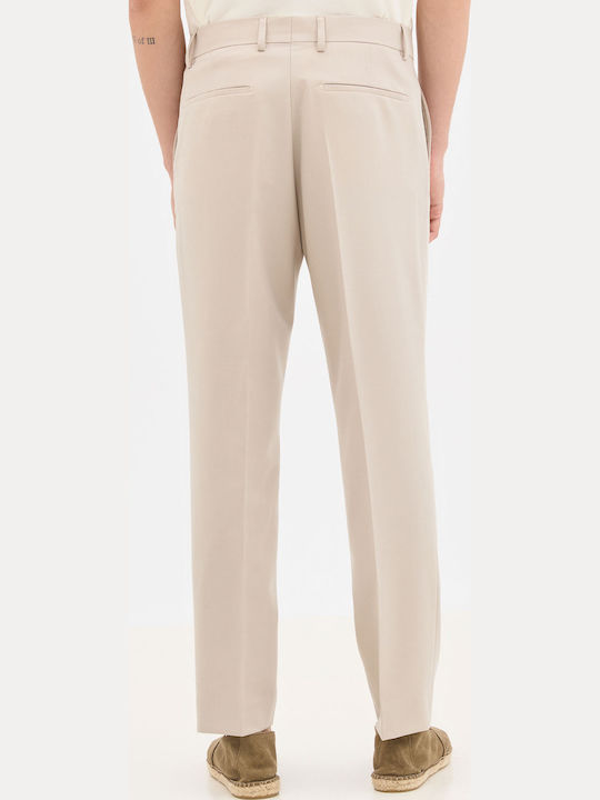 Trousers In Relaxed Fit Beige
