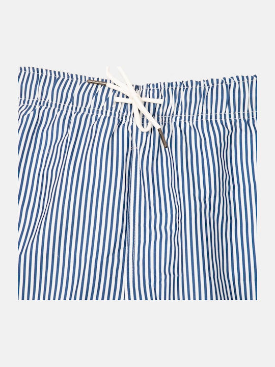 Men's Swimwear Bermuda Dark Blue Striped
