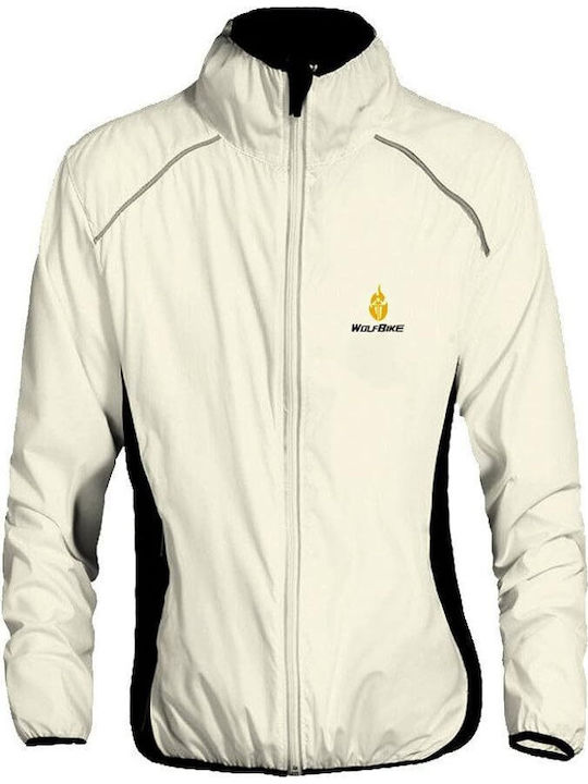 Ärmelloses Activewear Jacke Wasserdicht Weiß