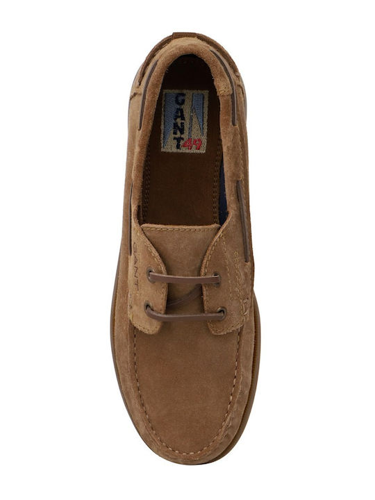 Suede Ανδρικά Loafers σε Ταμπά Χρώμα