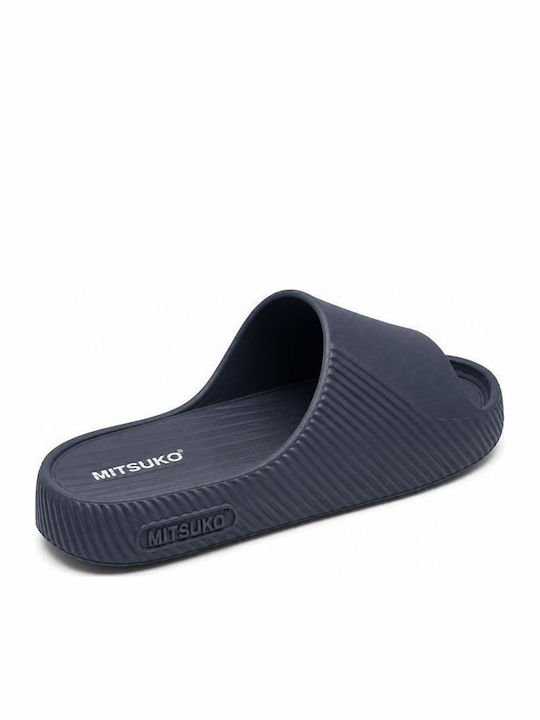 Men's Blue Slides