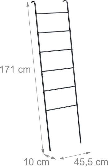 Relaxdays Montat Pe Perete 45.5x10cm Inox Gri