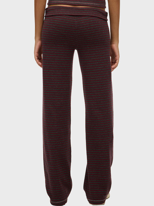 Damen Jogginghose mit Latz Bordeaux