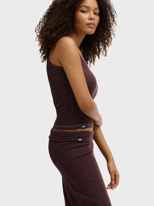 Damen Jogginghose mit Latz Bordeaux