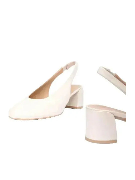 Heels with Chunky Medium Heel White  Comfort Sandal Leira Nto Off White