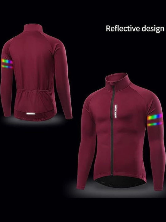 Ανδρική Ζακέτα Fleece Μπορντό