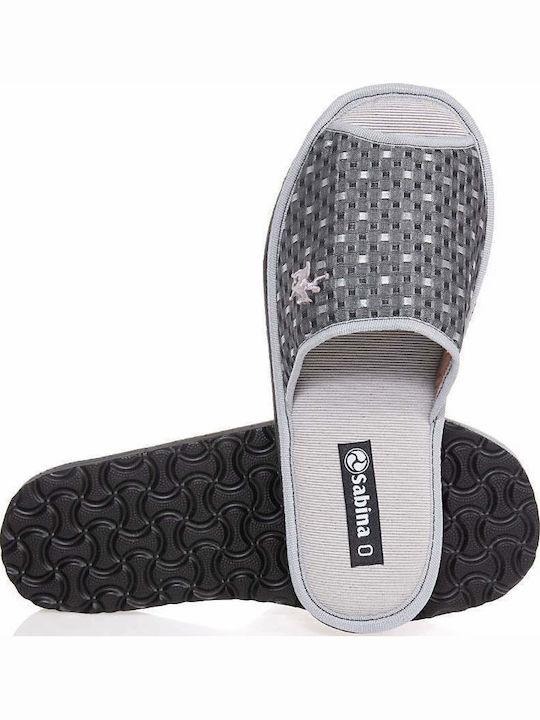 Sabina Men's Winter Slippers Gray