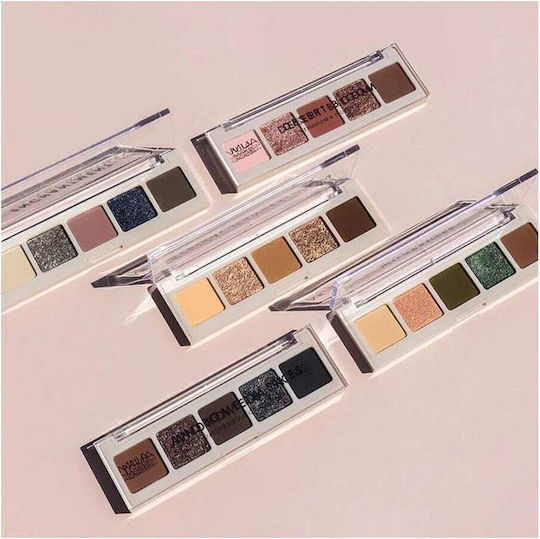 MUA After Glow Palette with Matte Eye Shadows in Pressed Powder Form 3.8gr