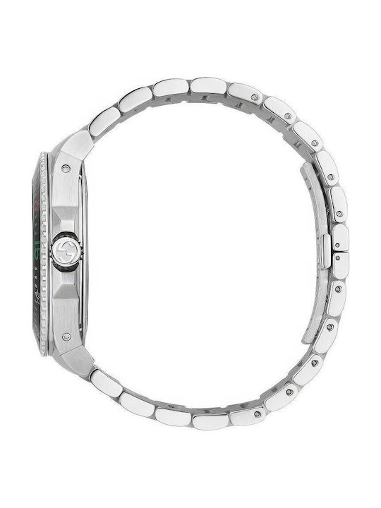 Gucci Men's Watch 45mm Battery with Silver Metal Bracelet