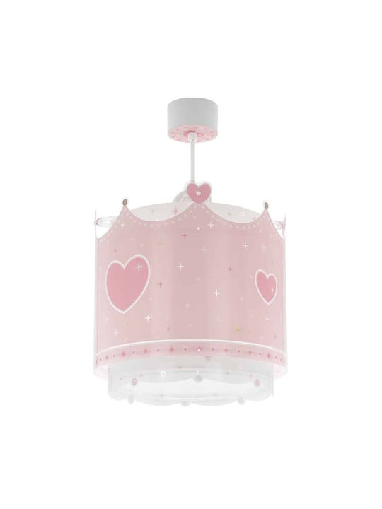 Ango Little Queen Einfaches Licht Kinderzimmer-Deckenleuchte aus Kunststoff 15W mit E27-Fassung Rosa