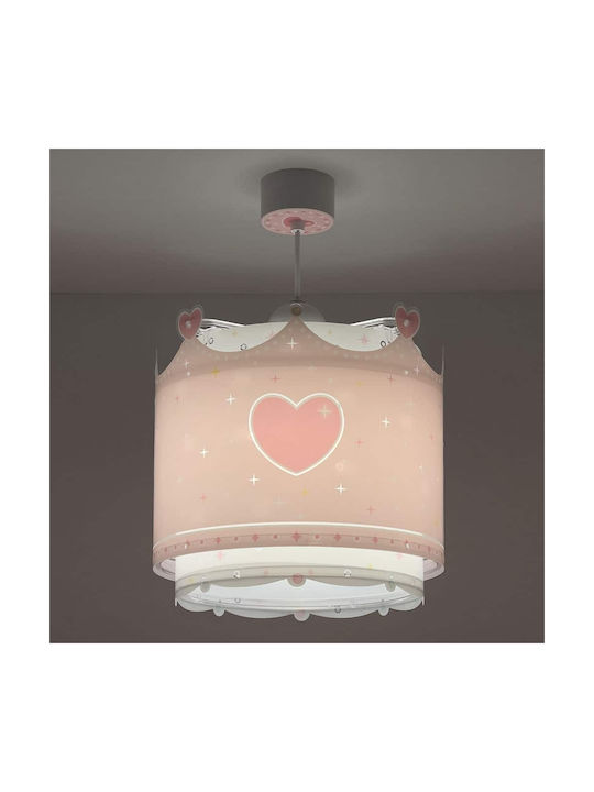 Ango Little Queen Einfaches Licht Kinderzimmer-Deckenleuchte aus Kunststoff 15W mit E27-Fassung Rosa