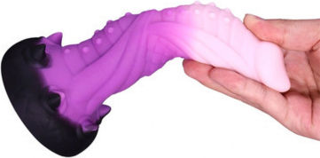 Galactic Cock Fantasy Liquid Silicone Dildo Suction Cup 20.5cm Multicolor