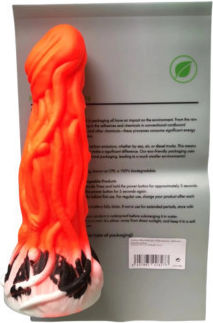 Fantasy Alien Liquid Silicone Dildo Suction Cup 20.3cm Red