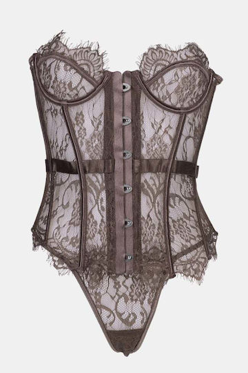 Decoro Lace Corset Brown