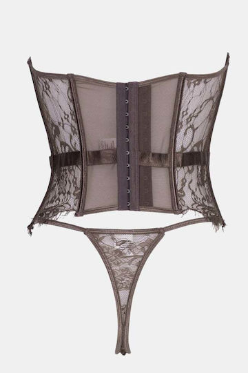 Decoro Lace Corset Brown