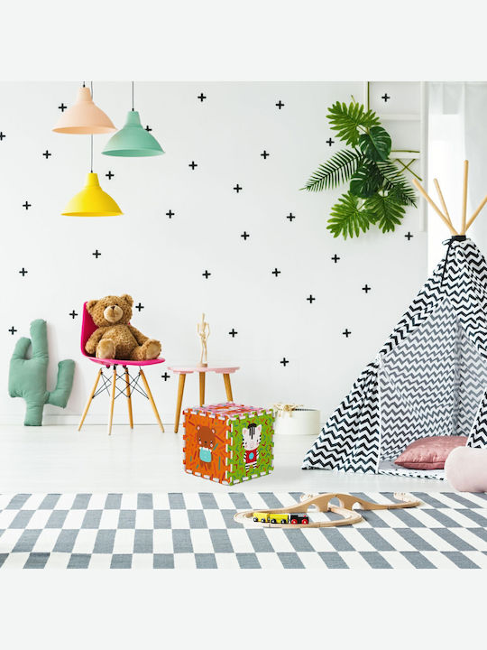 Relaxdays Interaktives Kinder-Bodenpuzzle 9 Teile