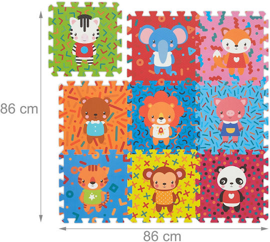 Relaxdays Puzzle De Podea Interactiv 9 Piese