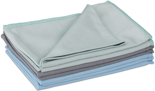 Set 6 Microfiber Cloths Relaxdays 40x60cm Multicolor