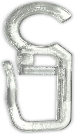 Metalplast Curtain Hooks Safety Pins for Hoops 50 Pieces