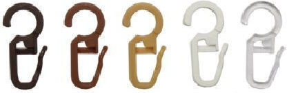 Metalplast Curtain Hooks Safety Pins for Hoops 50 Pieces