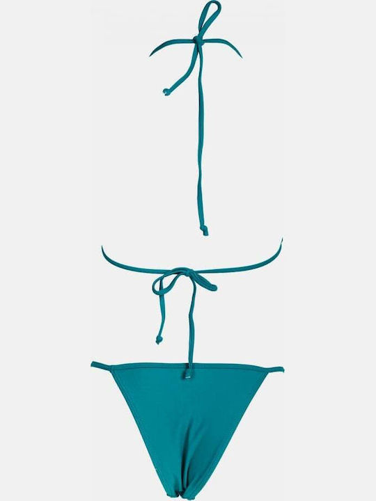 Set Bikini Dreieck Top Petrol
