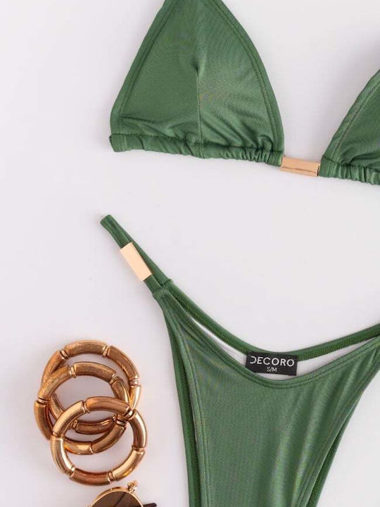 Set Bikini Τριγωνάκι Χακι