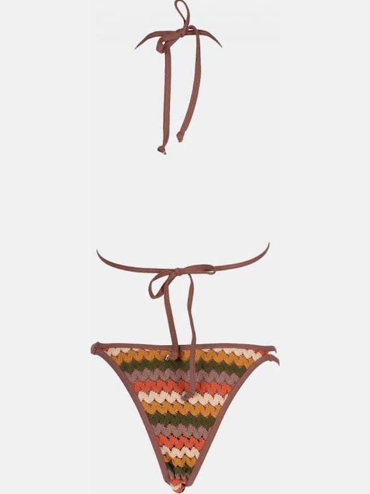 Set Bikini Dreieck Braun