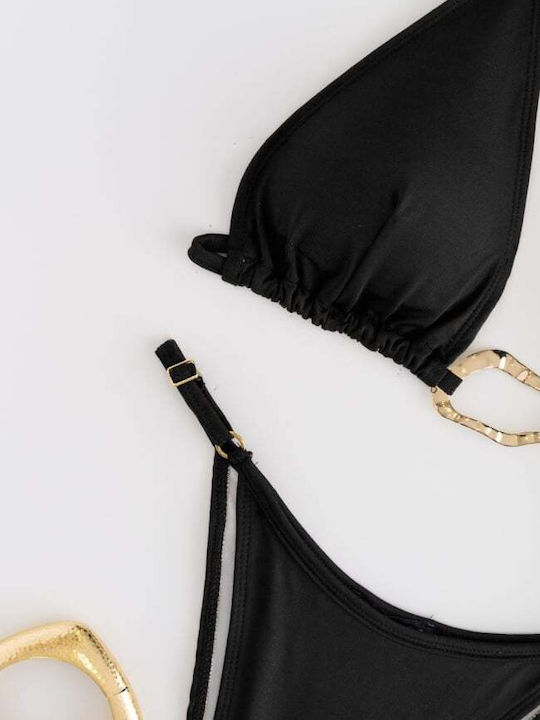 Set Bikini Dreieck Schwarz
