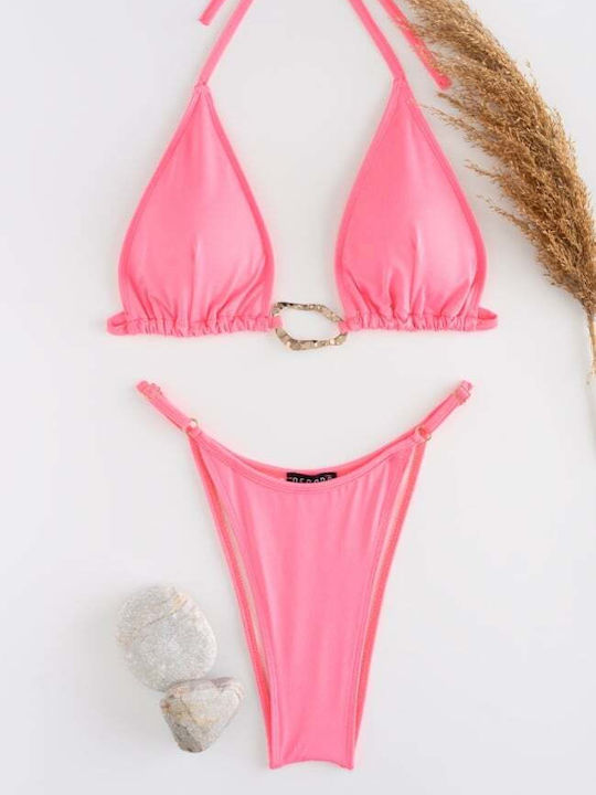 Set Bikini Dreieck Fuchsie