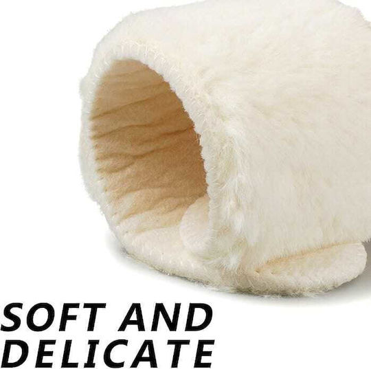 Epicmarket Anatomische Einlegesohlen Winter Warme Authentische Natürliche Schafwolle Weiß