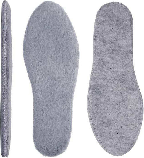 Epicmarket Anatomische Einlegesohlen Winter Warme Authentische Natürliche Schafwolle Weiß