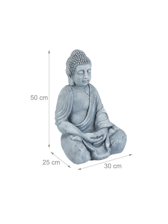 Relaxdays Dekorative Buddha aus Keramik Material 50x30x50cm