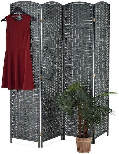 Relaxdays Διακοσμητικό Παραβάν Ξύλινο 170x160cm Relaxdays Διακοσμητικό Παραβάν Ξύλινο 170x160cm