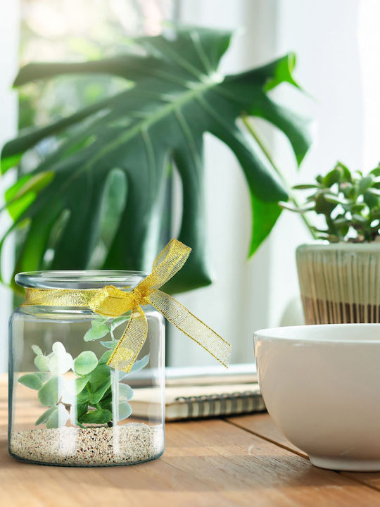 Relaxdays Set Suporturi Lumanări Din Sticlă În Culoare Transparentă 9.5x8cm 12 Bucăți