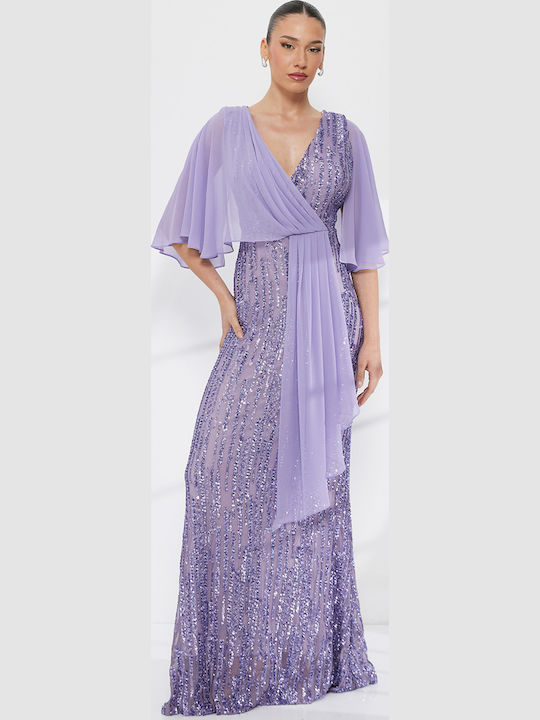 Summer Maxi Evening Dress Lilac