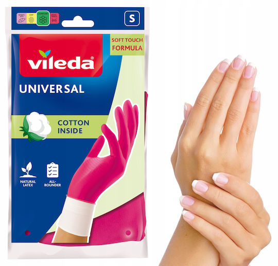 Vileda Звено Кухненски Ръкавици Universal Латекс Small