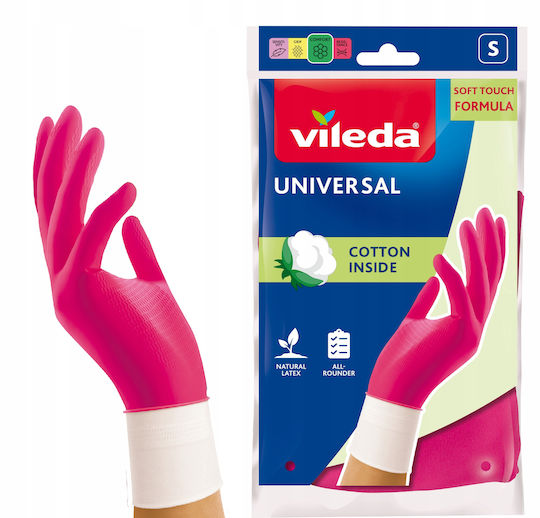 Vileda Звено Кухненски Ръкавици Universal Латекс Small
